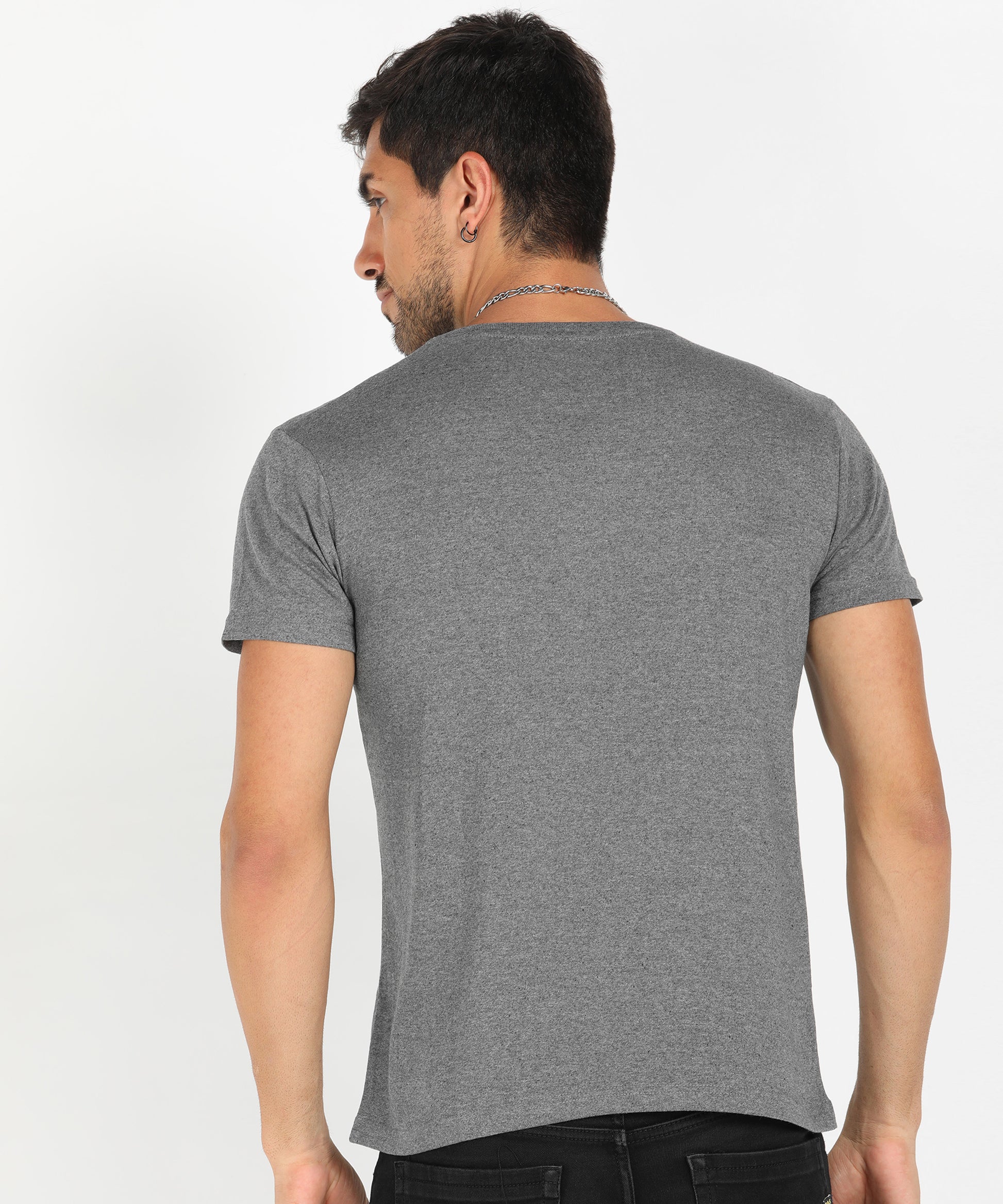 Recycled Fabric T-Shirt - 180 GSM for Men Grey 2