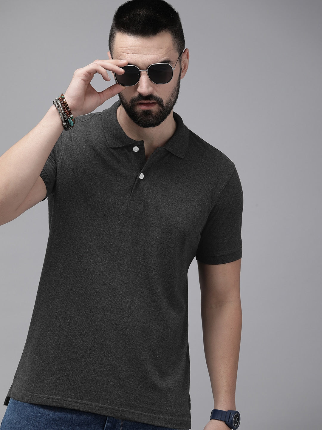 Solid Polo Men T-shirt 240 GSM | Blanktshirt | Custom your own tees
