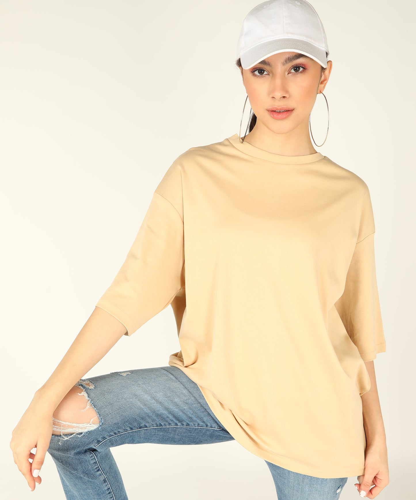 Solid Oversize Women T-shirt 240 GSM (8 colours)